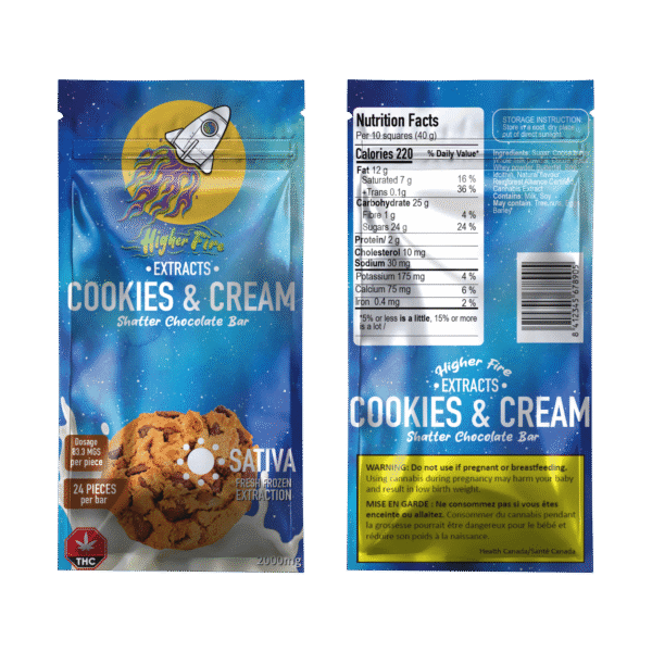 Cookies & Cream 2000mg Chocolate Bar